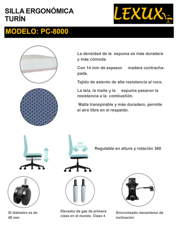 SILLA TURIN NEGRA - Image 5